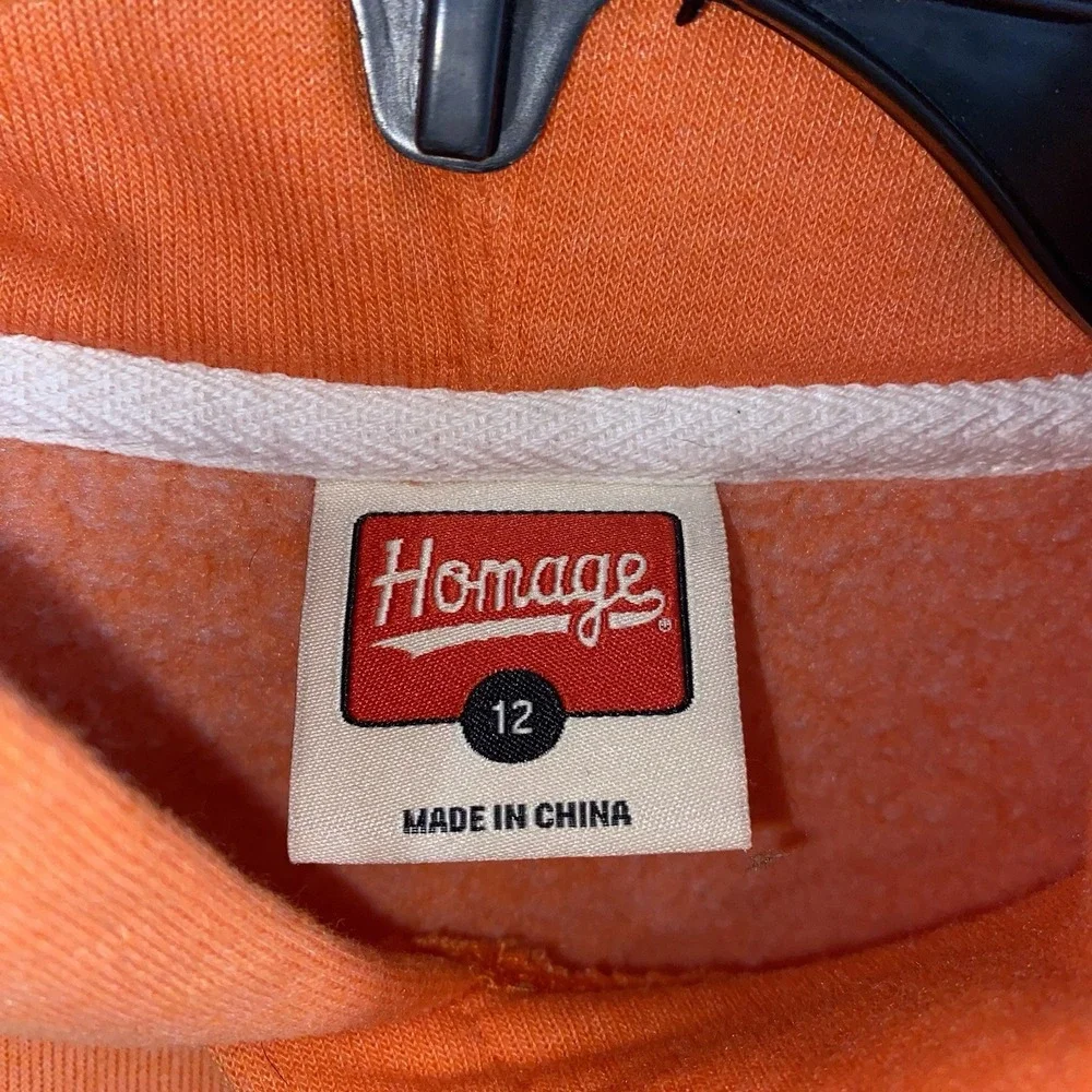 Homage Cincinnati Bengals Orange Hoodie Hooded Sweatshirt Youth Kids Size 12